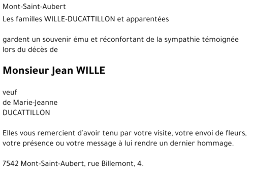 Jean WILLE