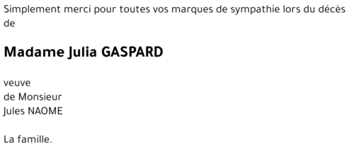 Julia GASPARD