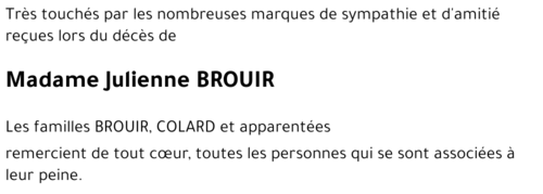 Julienne BROUIR