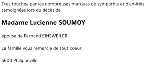 Lucienne SOUMOY