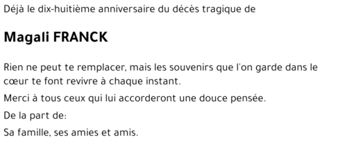 Magali FRANCK