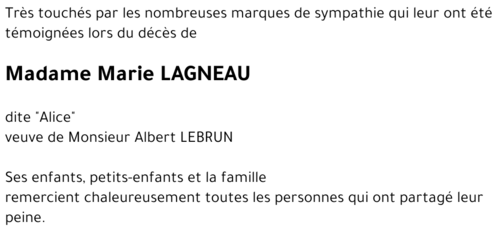 Marie LAGNEAU