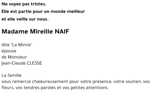 Mireille NAIF