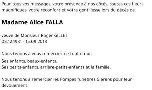 Alice FALLA