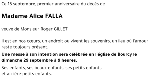 Alice FALLA