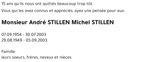 André STILLEN Michel STILLEN