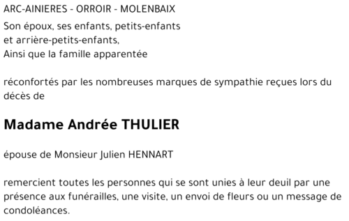 Andrée THULIER