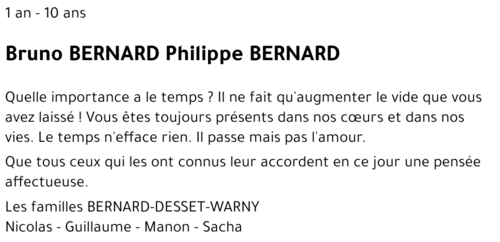 Bruno - Philippe BERNARD - BERNARD