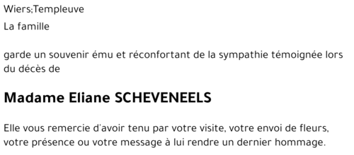 Eliane SCHEVENEELS