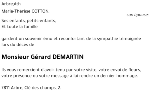 Gérard DEMARTIN