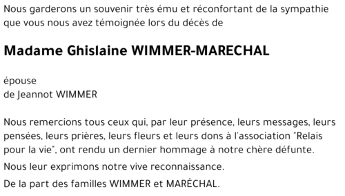 Ghislaine MARECHAL