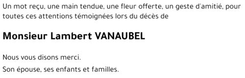 Lambert VANAUBEL