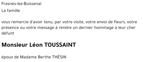 Léon TOUSSAINT