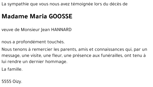Maria GOOSSE