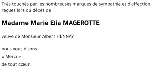 Marie Elia MAGEROTTE