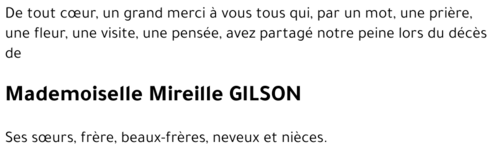 Mireille GILSON