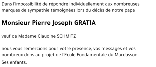 Pierre Joseph GRATIA
