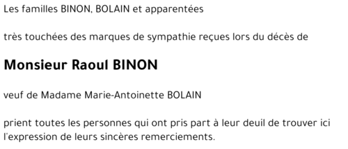 Raoul BINON