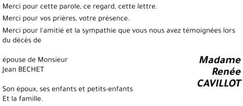 Renée CAVILLOT
