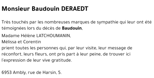 Baudouin DERAEDT