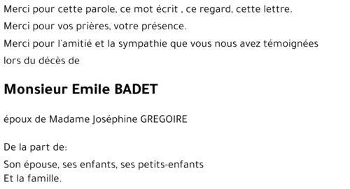 Emile BADET