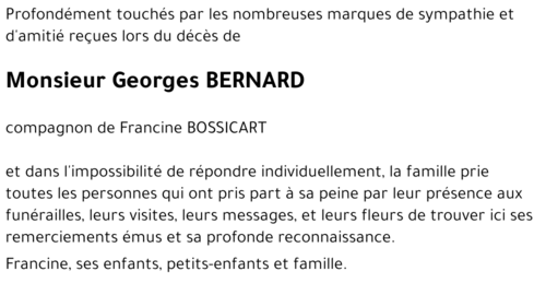 Georges BERNARD