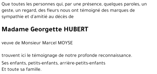 Georgette HUBERT