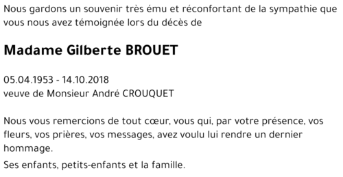 Gilberte BROUET