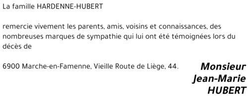 Jean-Marie HUBERT