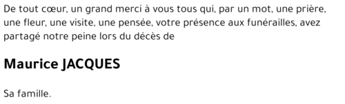 Maurice JACQUES