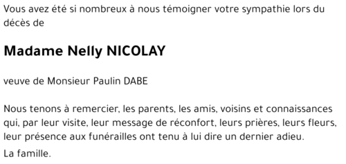 Nelly NICOLAY