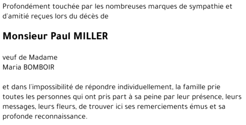 Paul MILLER