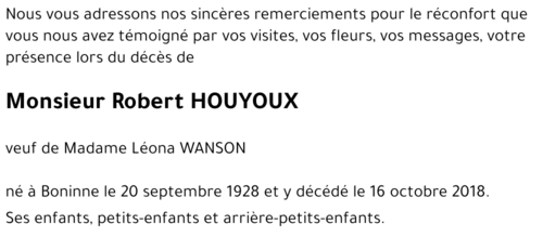 Robert HOUYOUX