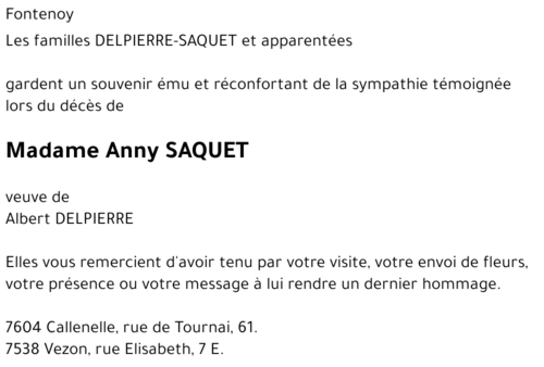 Anny SAQUET