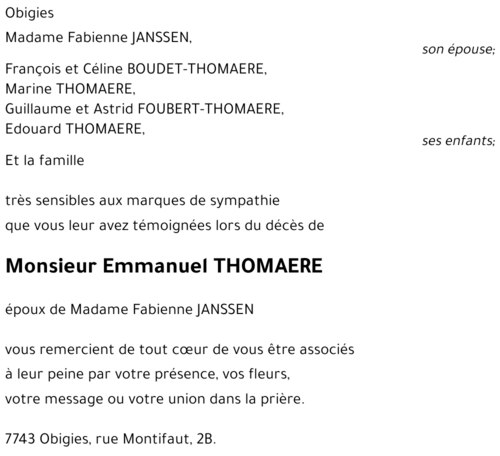 Emmanuel THOMAERE