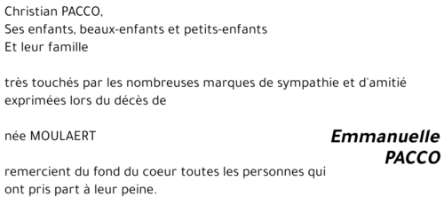 Emmanuelle PACCO