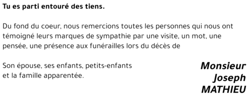 Joseph MATHIEU