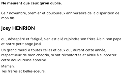 Josy HENRION
