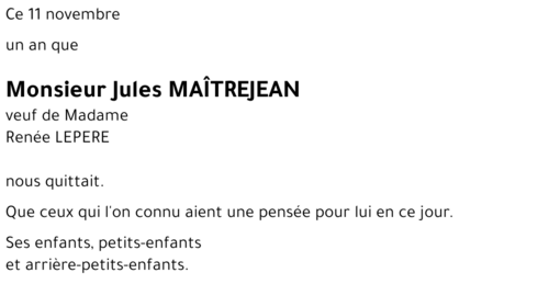 Jules MAITREJEAN