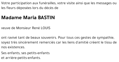 Maria BASTIN
