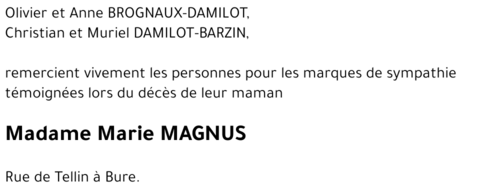 Marie MAGNUS