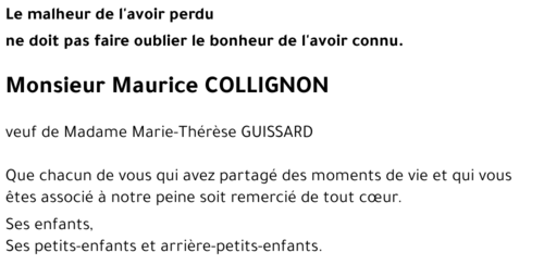 Maurice COLLIGNON