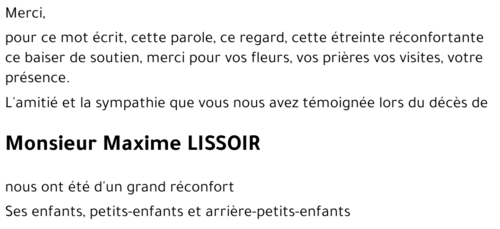 Maxime LISSOIR