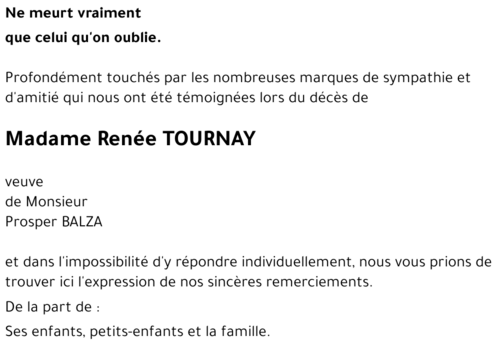 Renée TOURNAY