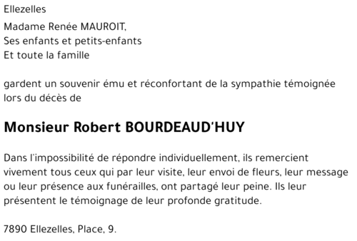 Robert Bourdeaud'huy