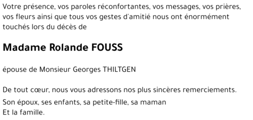 Rolande FOUSS