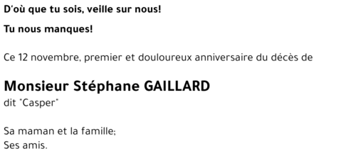Stéphane GAILLARD