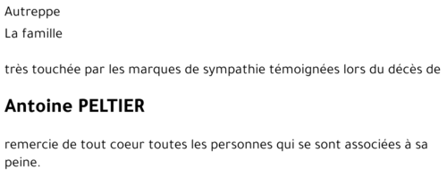 Antoine PELTIER