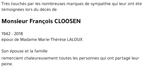 François CLOOSEN