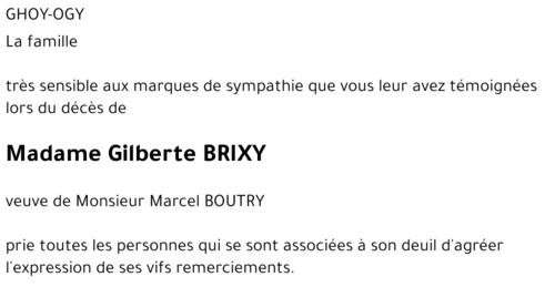 Gilberte Brixy